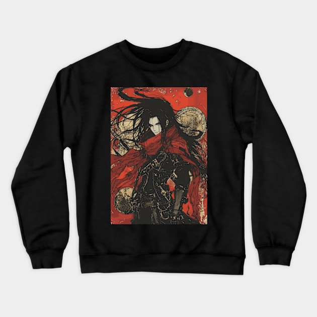 Vincent Valentine FF7 Final Fantasy VII Rebirth Crewneck Sweatshirt by moreirapod